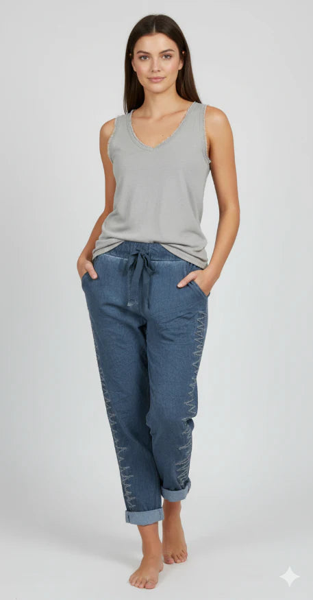 The V-Neck Italian Tank Tops