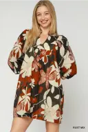 Rust Mix Dress