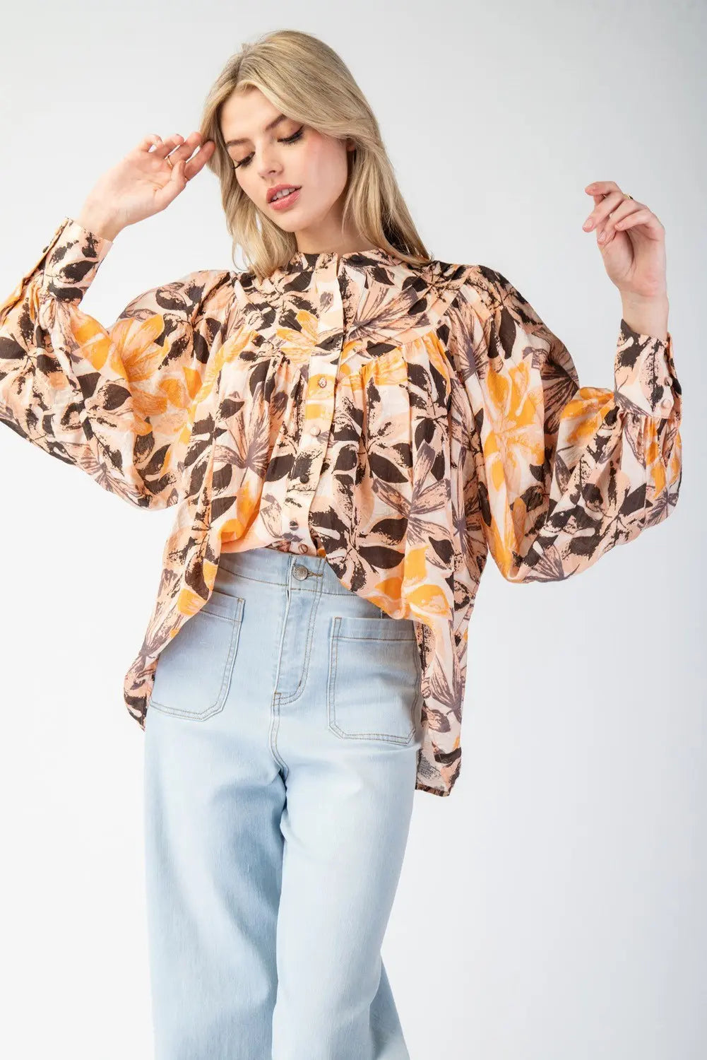 The Amber Bloom Top