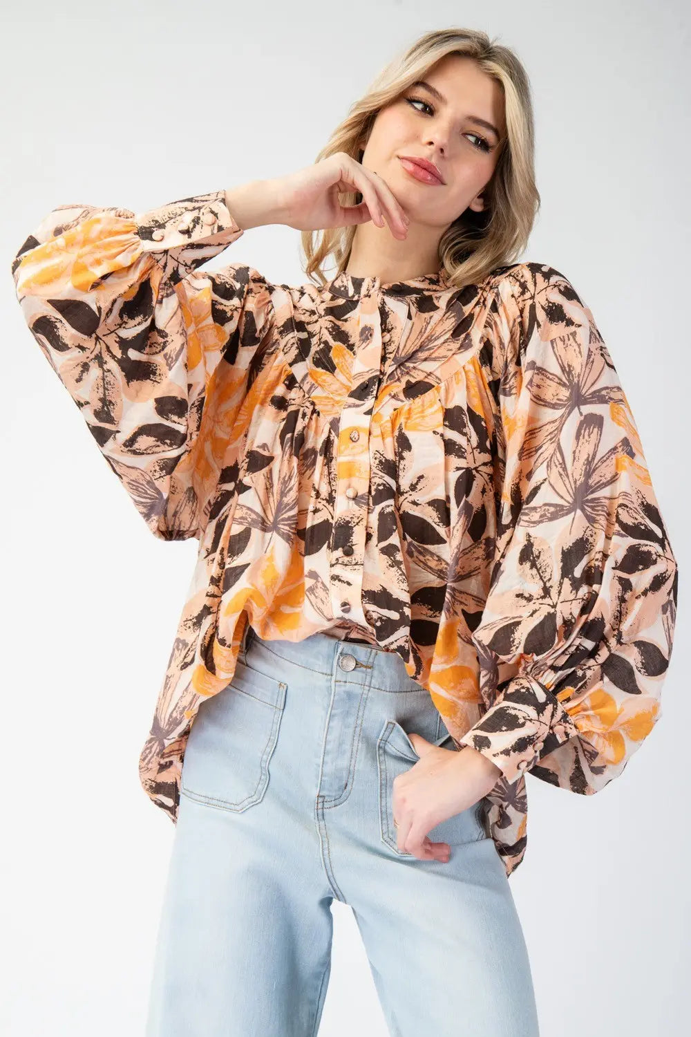 The Amber Bloom Top