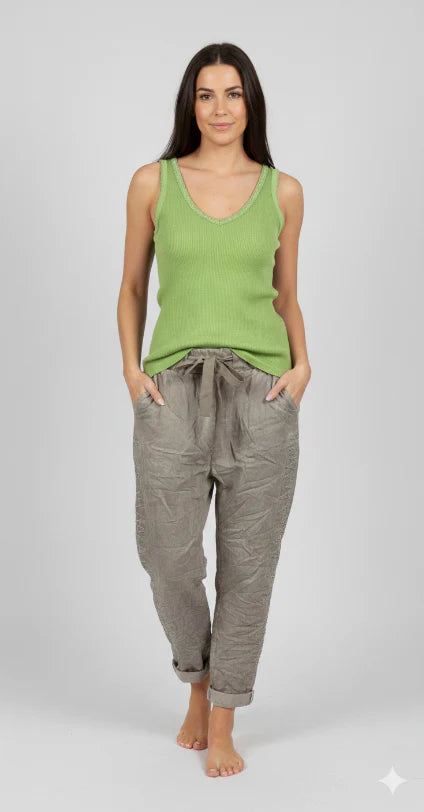 The V-Neck Italian Tank Tops