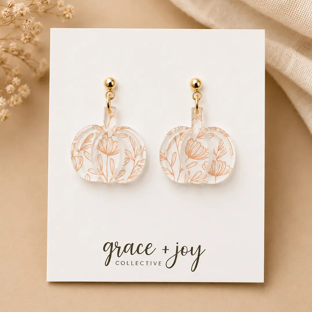 Dazzling Pumpkin Earrings