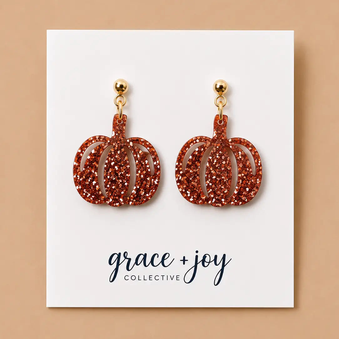 Dazzling Pumpkin Earrings