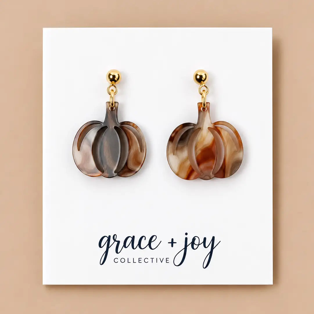 Dazzling Pumpkin Earrings