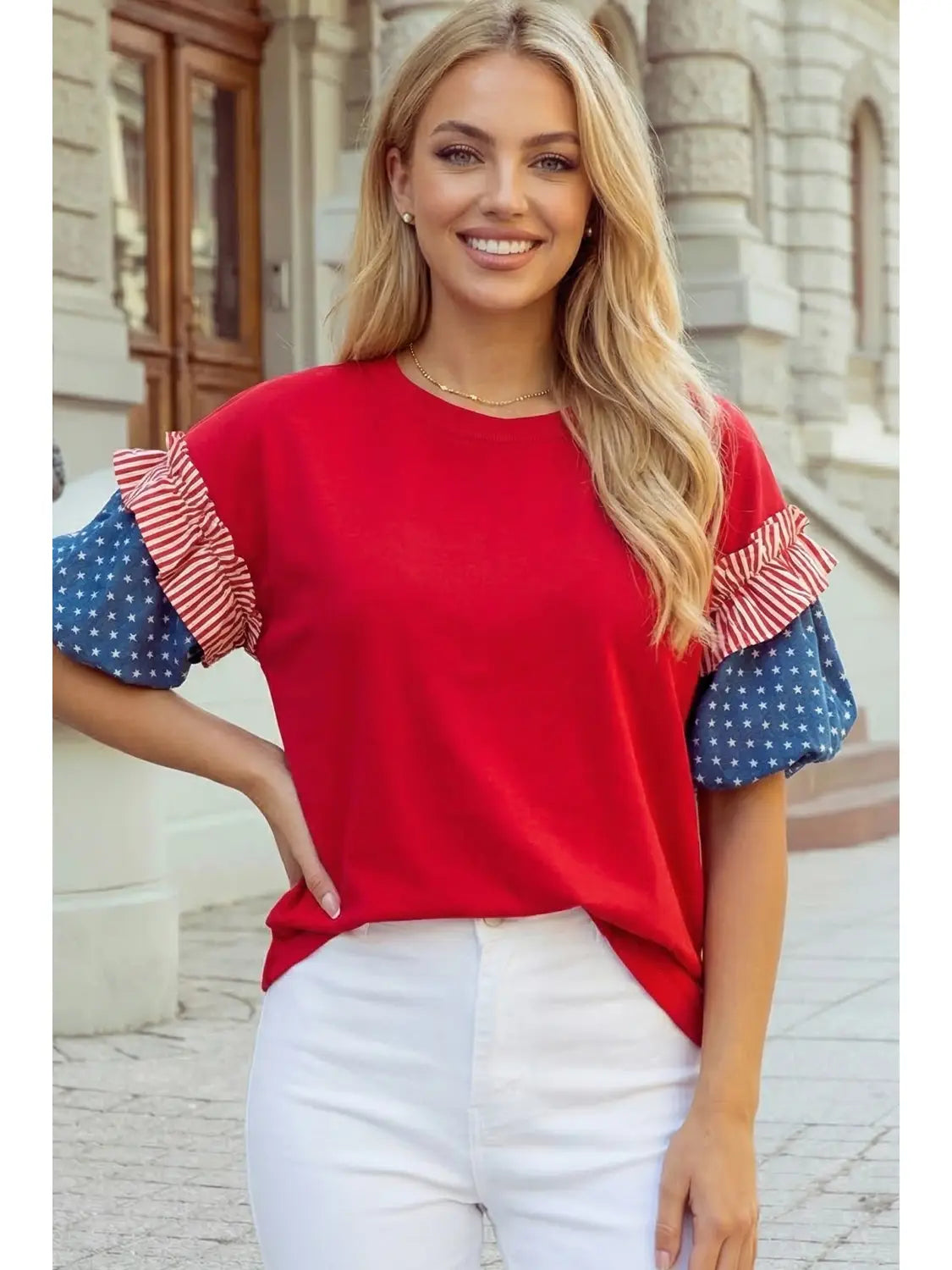 Liberty Belle Puff Sleeve Top